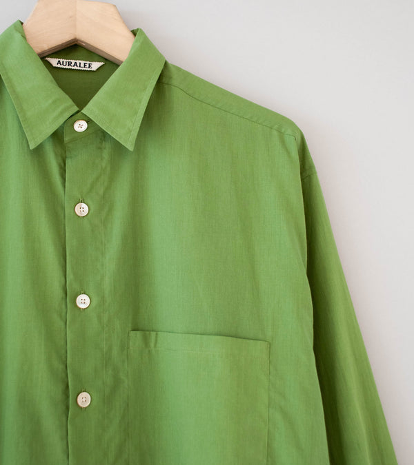 Auralee 'Super Fine Cotton Lawn Shirt' (Dusty Green)
