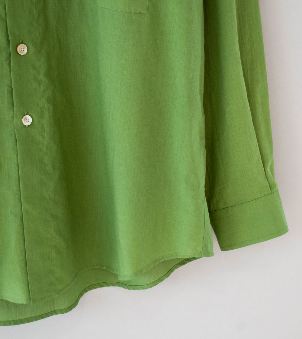 Auralee 'Super Fine Cotton Lawn Shirt' (Dusty Green)