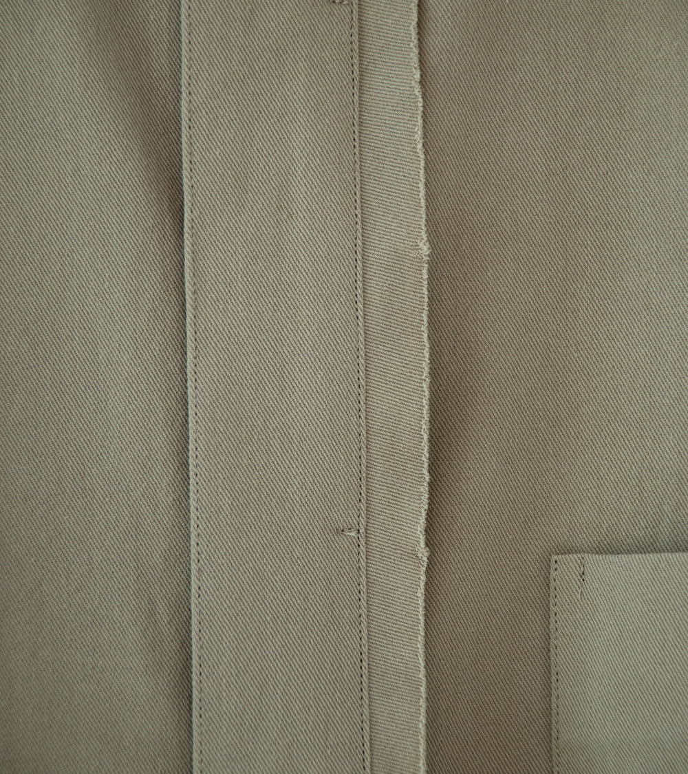 Seya 'Frilled Shirt' (Wheat Dry Organic Cotton)