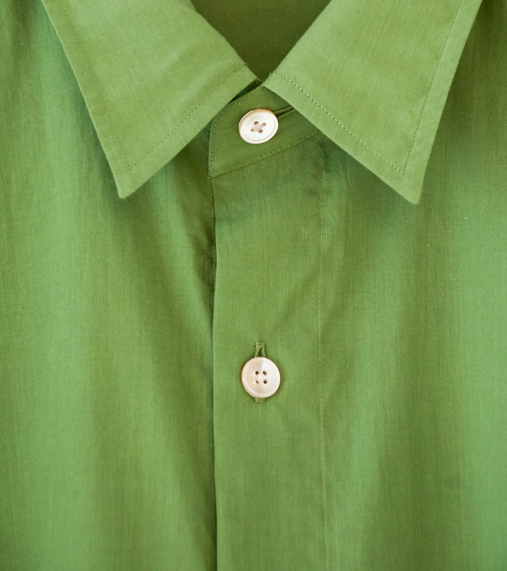 Auralee 'Super Fine Cotton Lawn Shirt' (Dusty Green)