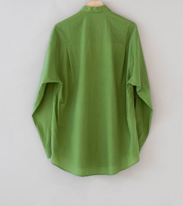 Auralee 'Super Fine Cotton Lawn Shirt' (Dusty Green)