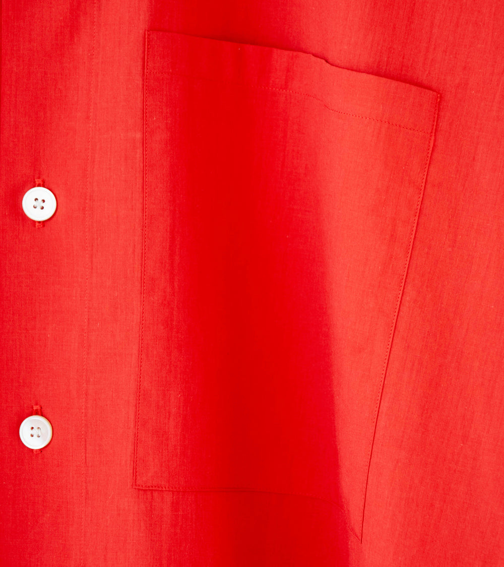 Auralee 'Super Fine Cotton Lawn Shirt' (Red)
