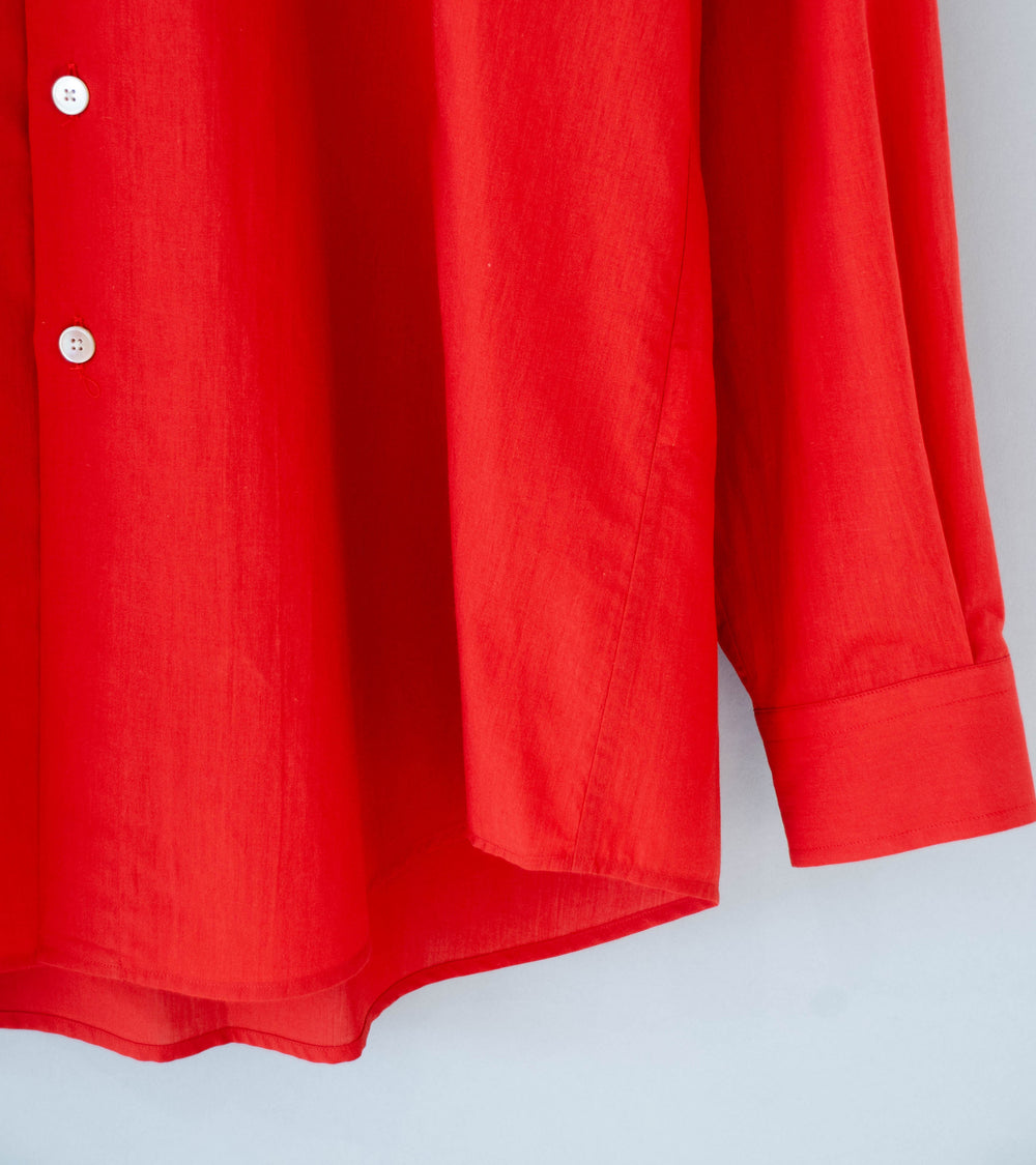Auralee 'Super Fine Cotton Lawn Shirt' (Red)