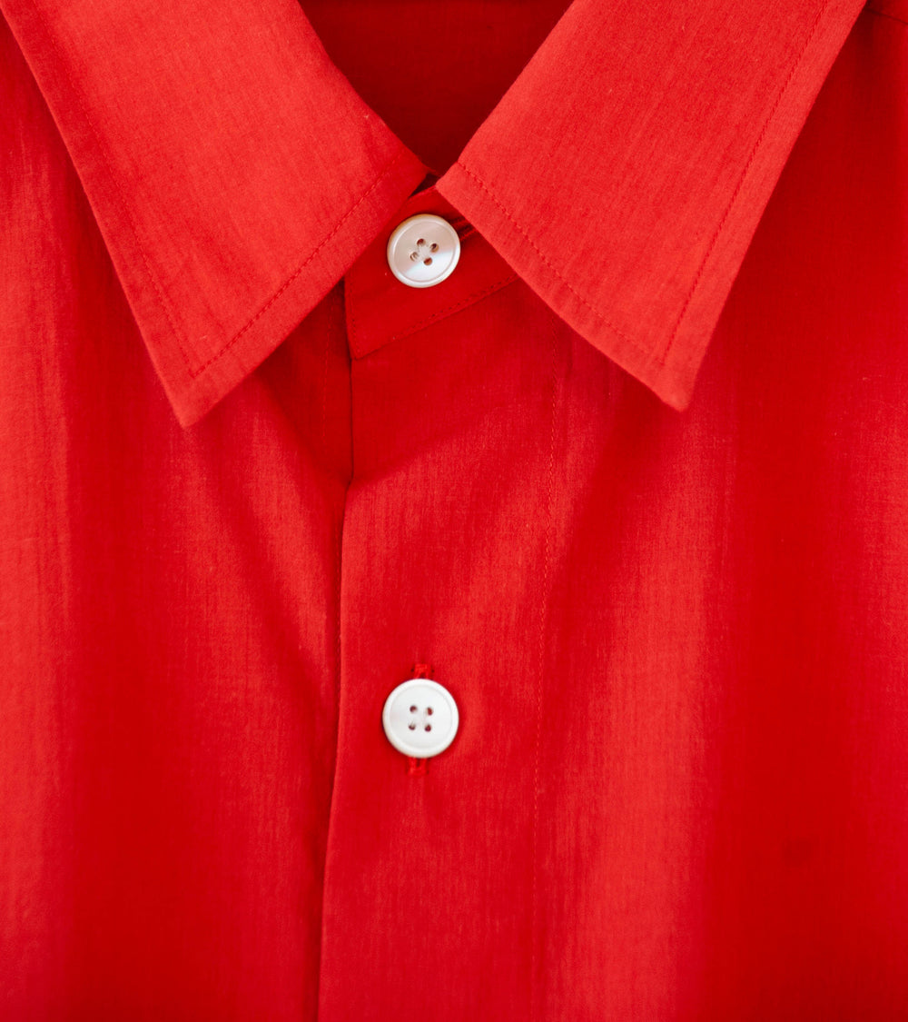 Auralee 'Super Fine Cotton Lawn Shirt' (Red)