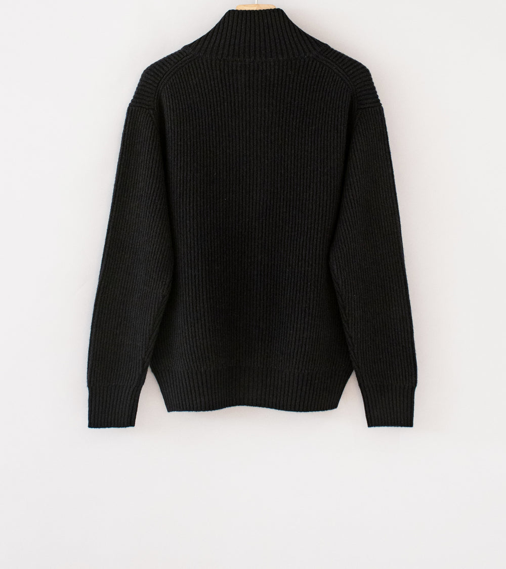 Seya 'Cloud Knit Blouson' (Ebony 7GG Double Yak)