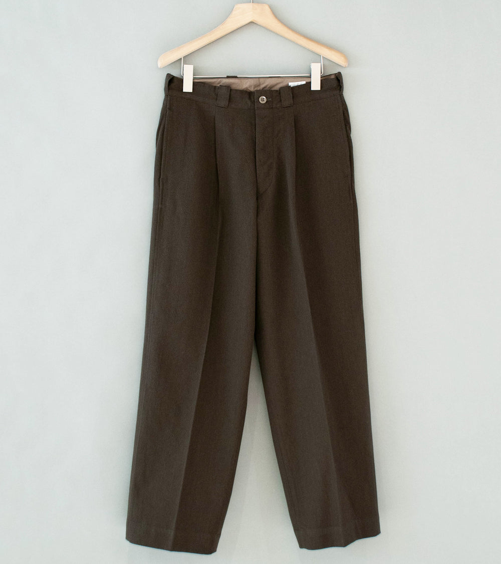 Bauth 'Wool Cotton Military Pants' (Brown)