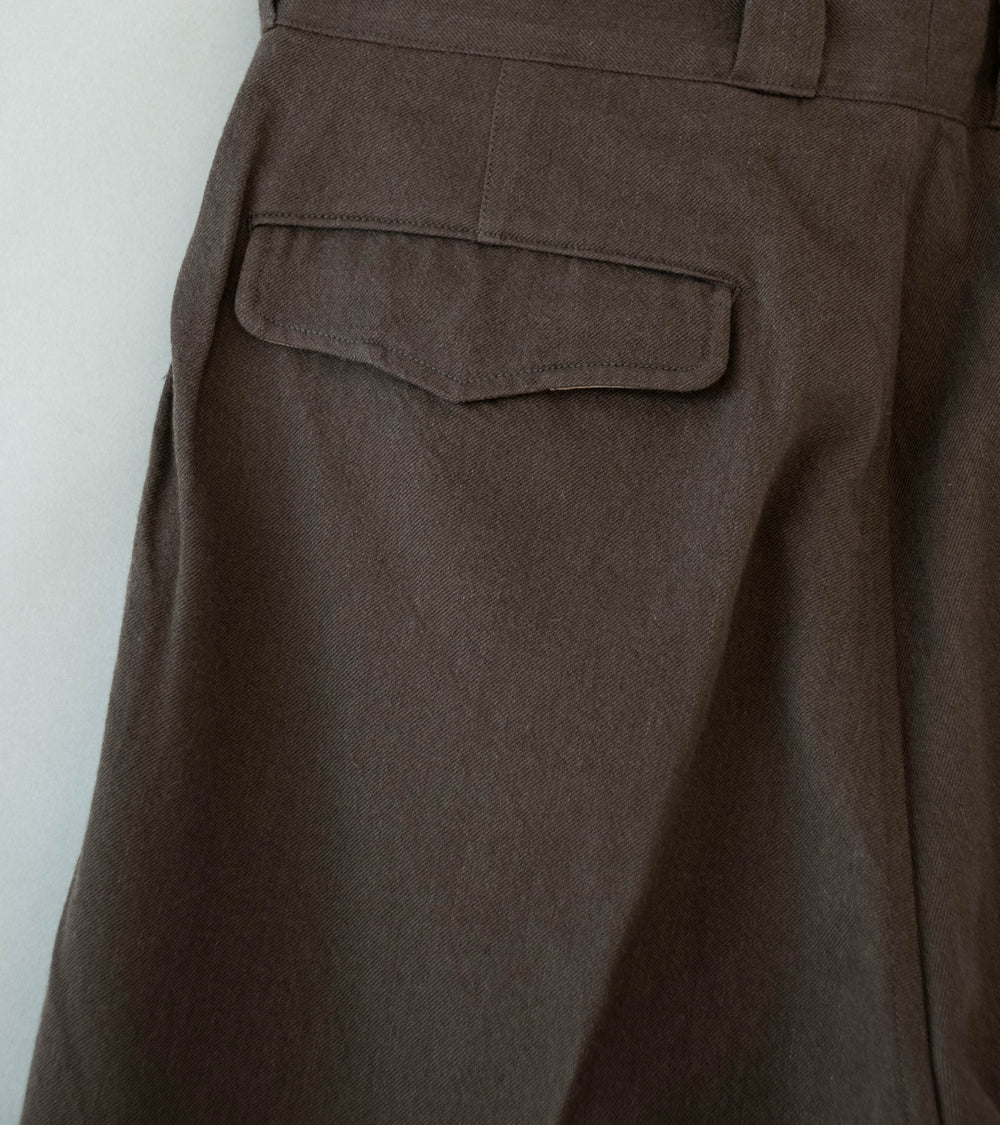 Bauth 'Wool Cotton Military Pants' (Brown)