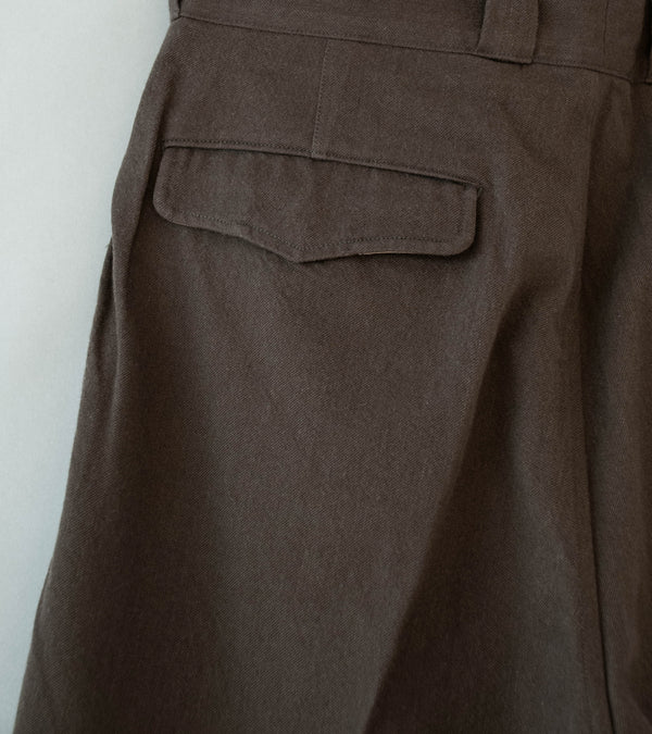 Bauth 'Wool Cotton Military Pants' (Brown)