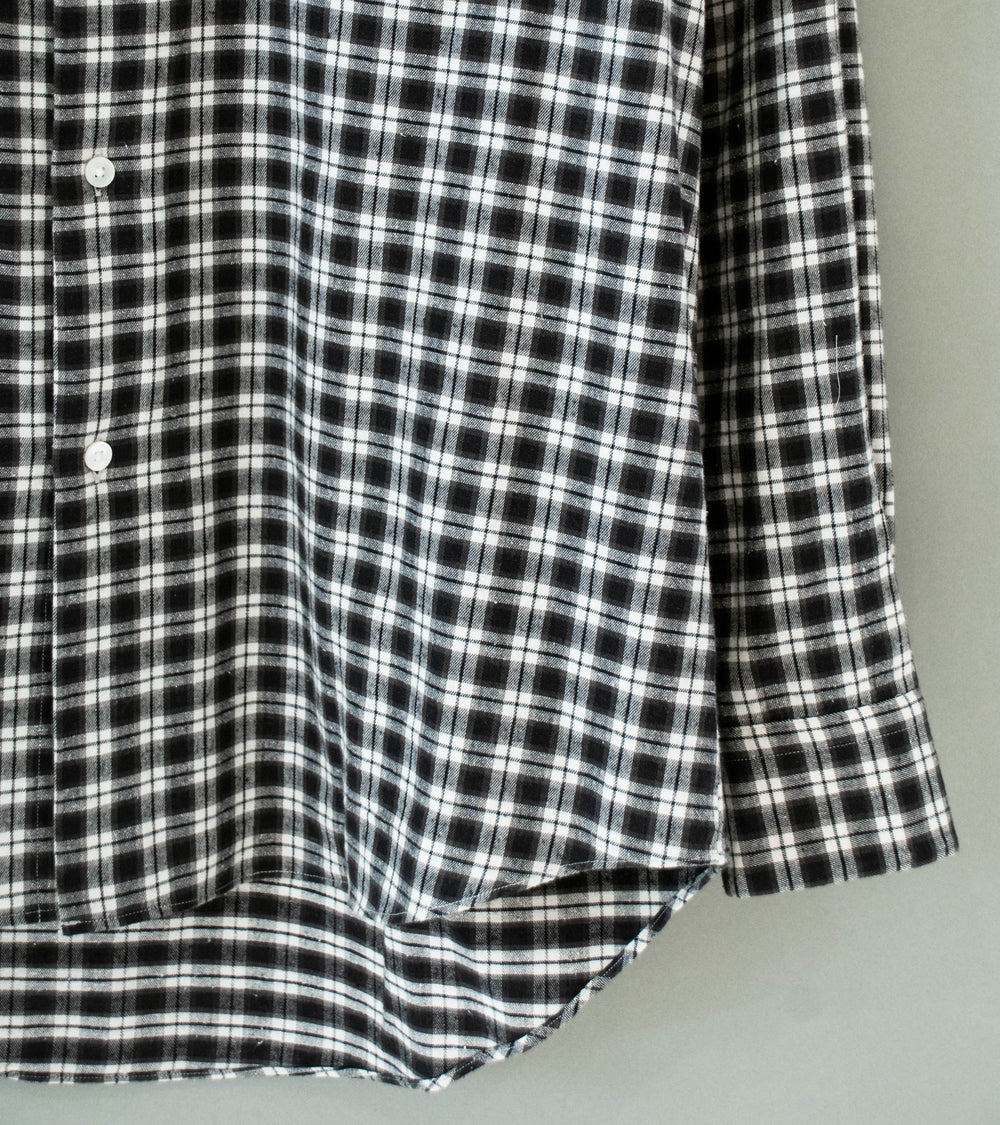 Bauth 'Cotton Silk Check Shirt' (Charcoal Check)