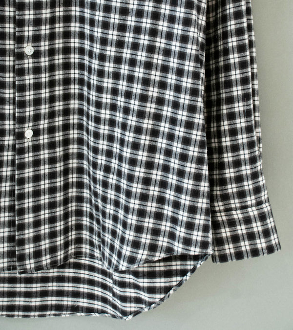 Bauth 'Cotton Silk Check Shirt' (Charcoal Check)