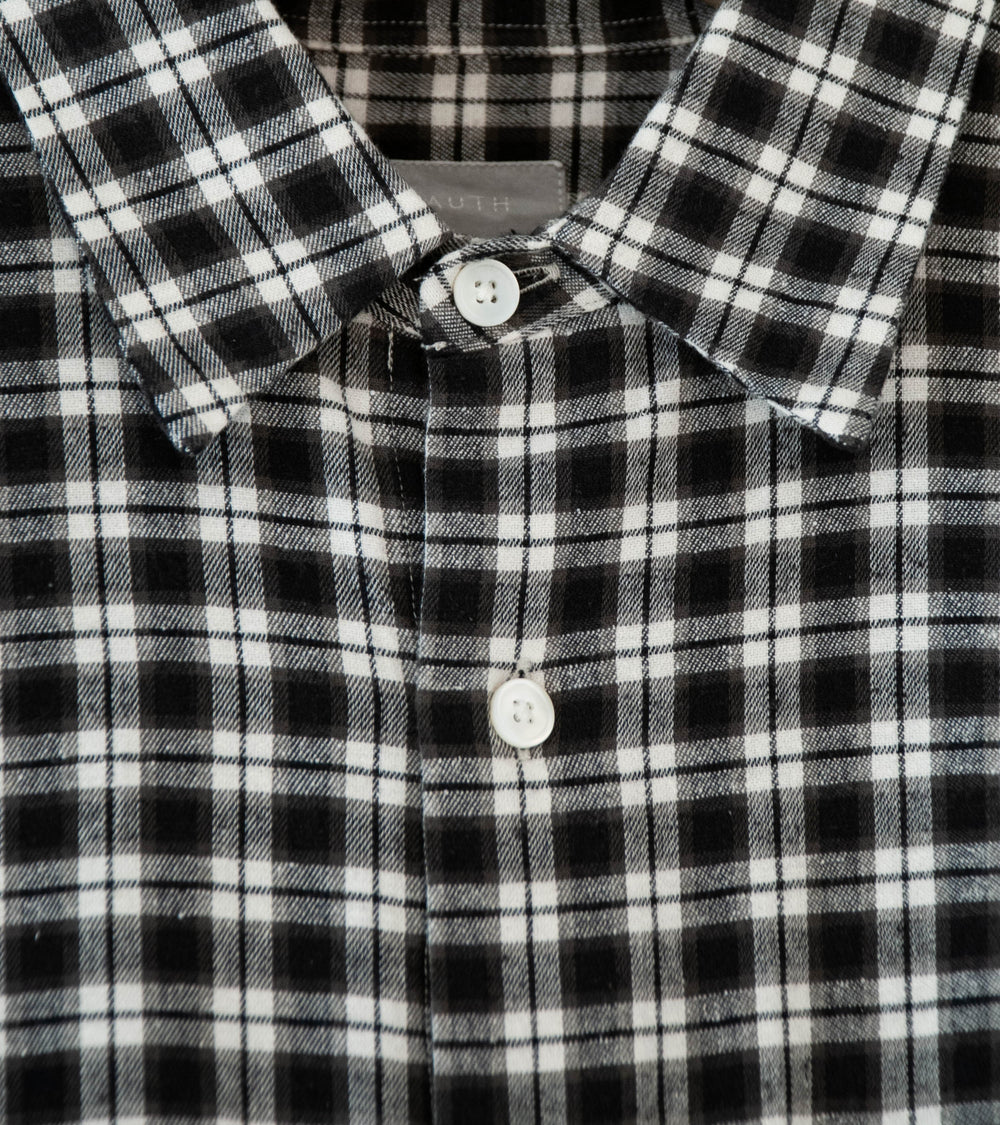Bauth 'Cotton Silk Check Shirt' (Charcoal Check)