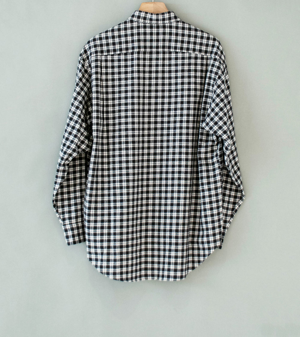 Bauth 'Cotton Silk Check Shirt' (Charcoal Check)