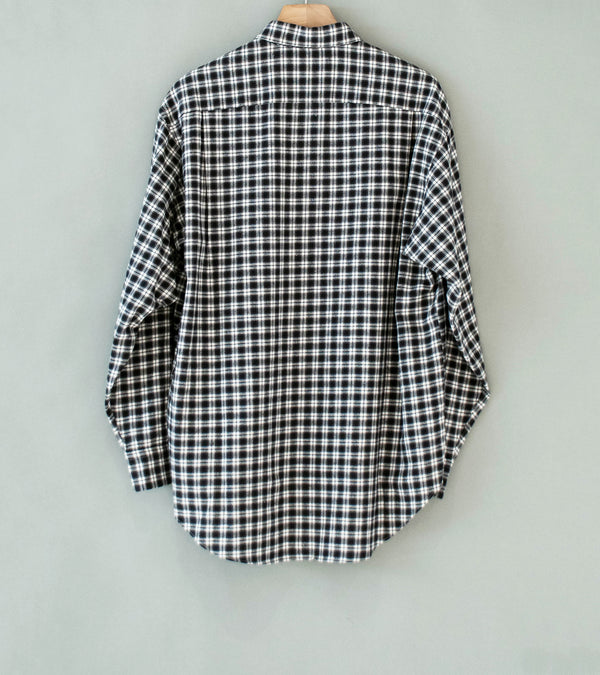 Bauth 'Cotton Silk Check Shirt' (Charcoal Check)