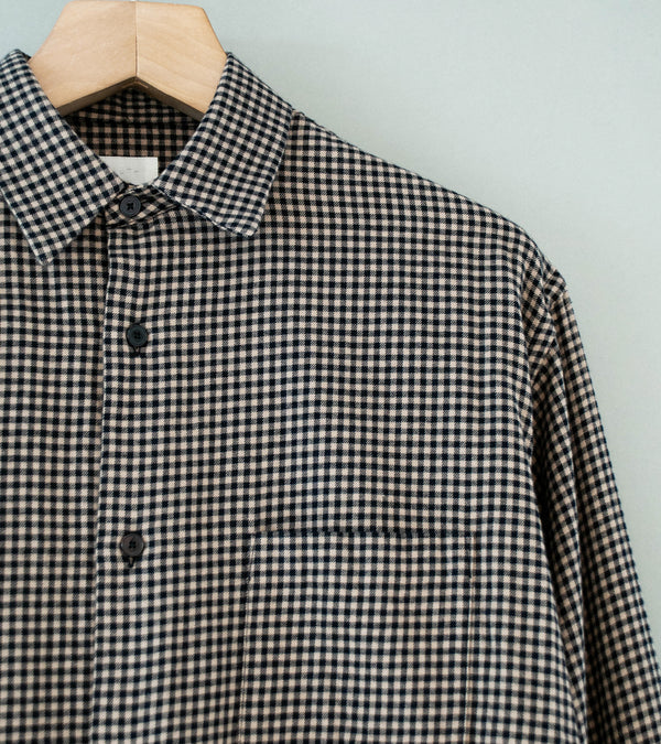 Bauth 'Cotton Wool Check Shirt' (Beige Check)