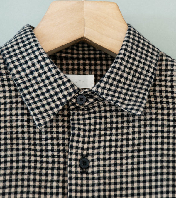 Bauth 'Cotton Wool Check Shirt' (Beige Check)