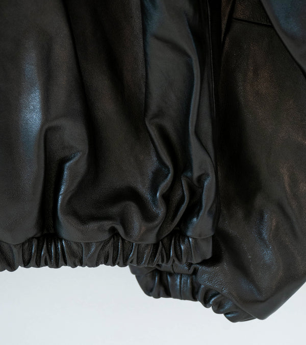 Stein 'Lamb Leather Light Zip Jacket' (Black)