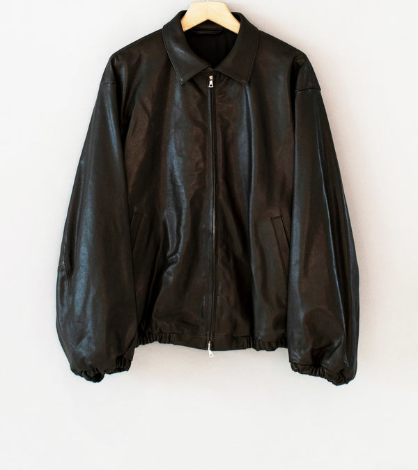 Stein 'Lamb Leather Light Zip Jacket' (Dark Brown)