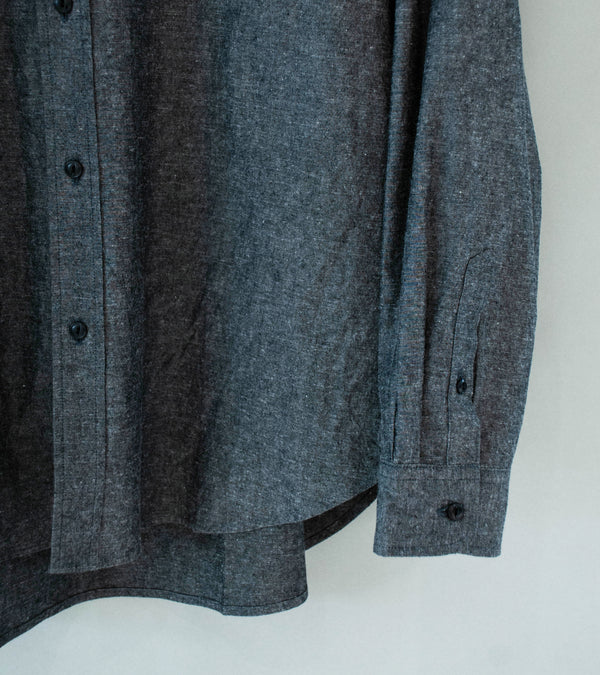 Royce Hill 'Broad Shirt' (Charcoal Cotton Linen)