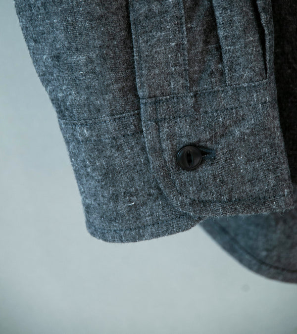 Royce Hill 'Broad Shirt' (Charcoal Cotton Linen)