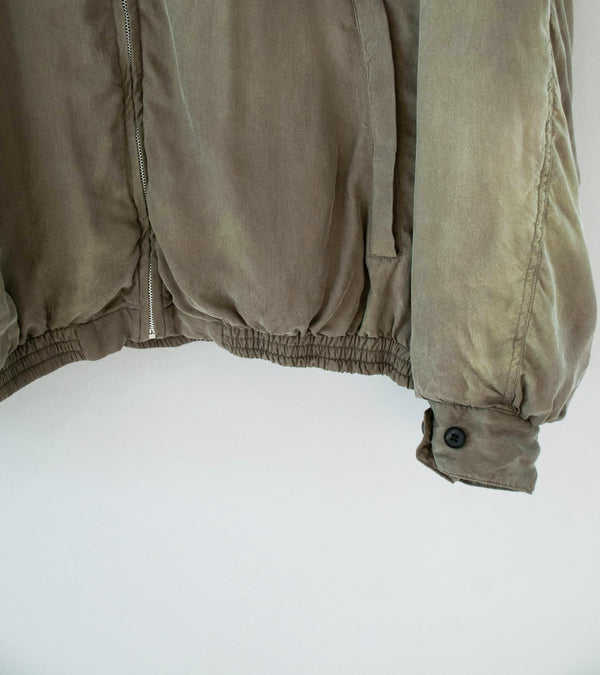 Stein 'Cupro Fibril Vintage Zip Jacket' (Khaki)