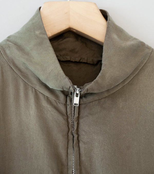 Stein 'Cupro Fibril Vintage Zip Jacket' (Khaki)