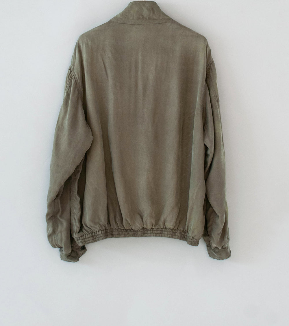 Stein 'Cupro Fibril Vintage Zip Jacket' (Khaki)