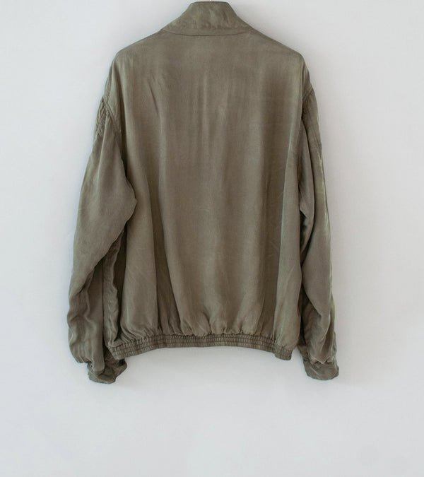 Stein 'Cupro Fibril Vintage Zip Jacket' (Khaki)