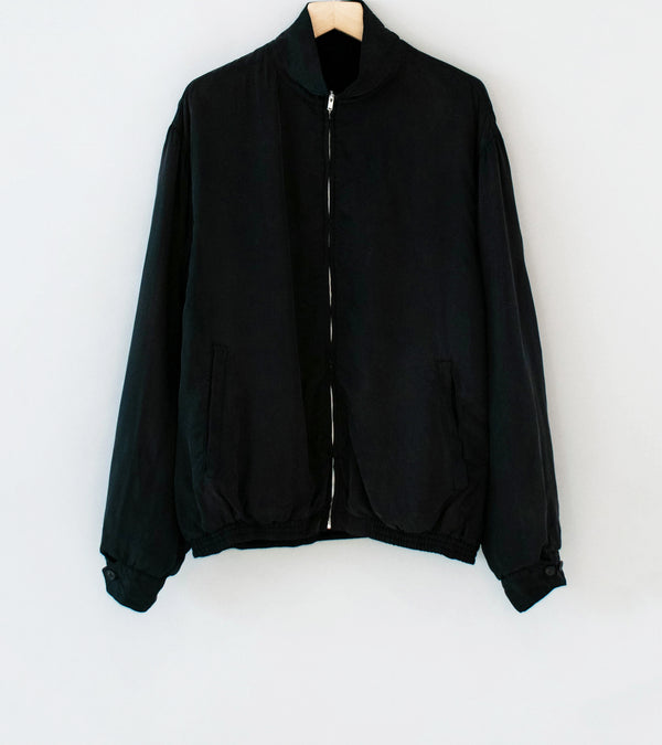 Stein 'Cupro Fibril Vintage Zip Jacket' (Black)