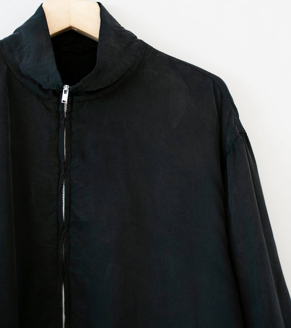 Stein 'Cupro Fibril Vintage Zip Jacket' (Black)
