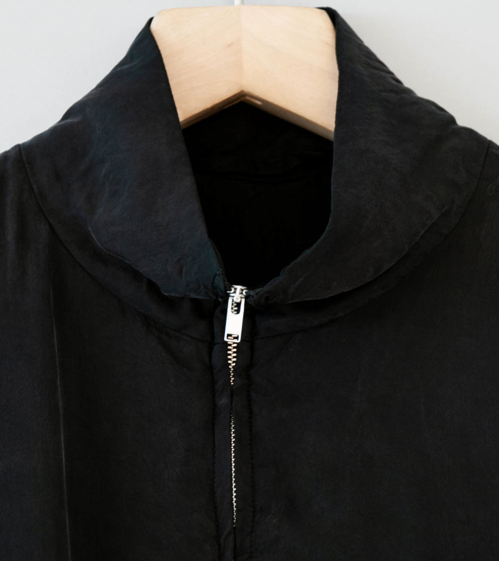 Stein 'Cupro Fibril Vintage Zip Jacket' (Black)