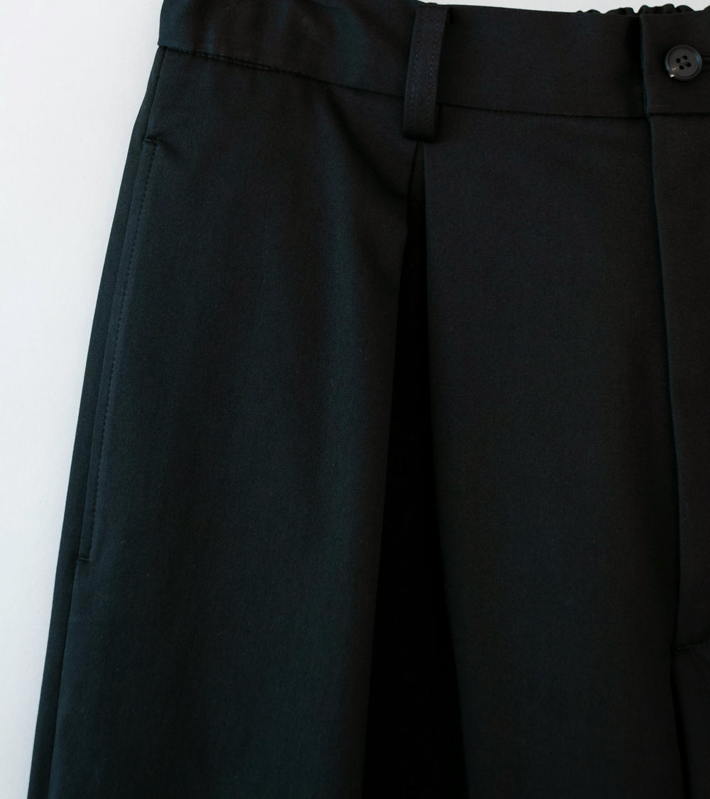 Stein 'Cotton Satin Easy Wide Trousers' (Black)