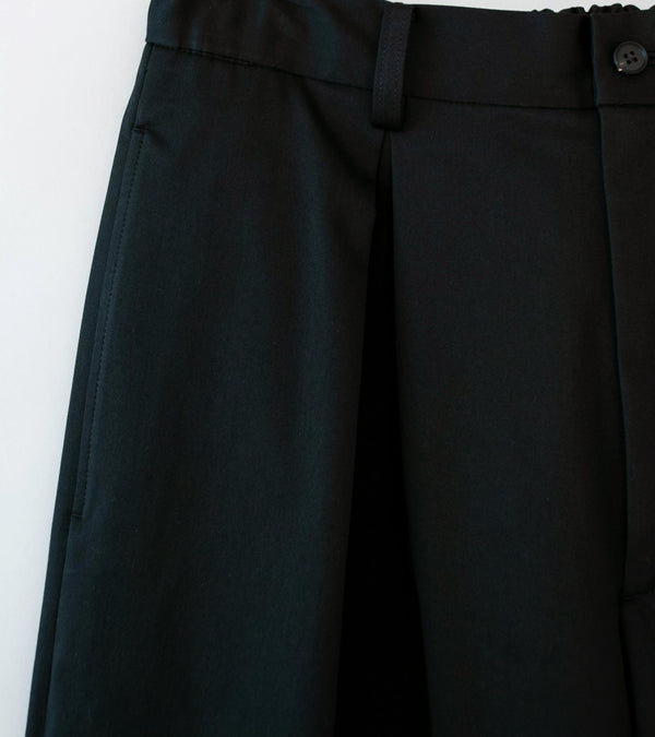Stein 'Cotton Satin Easy Wide Trousers' (Black)
