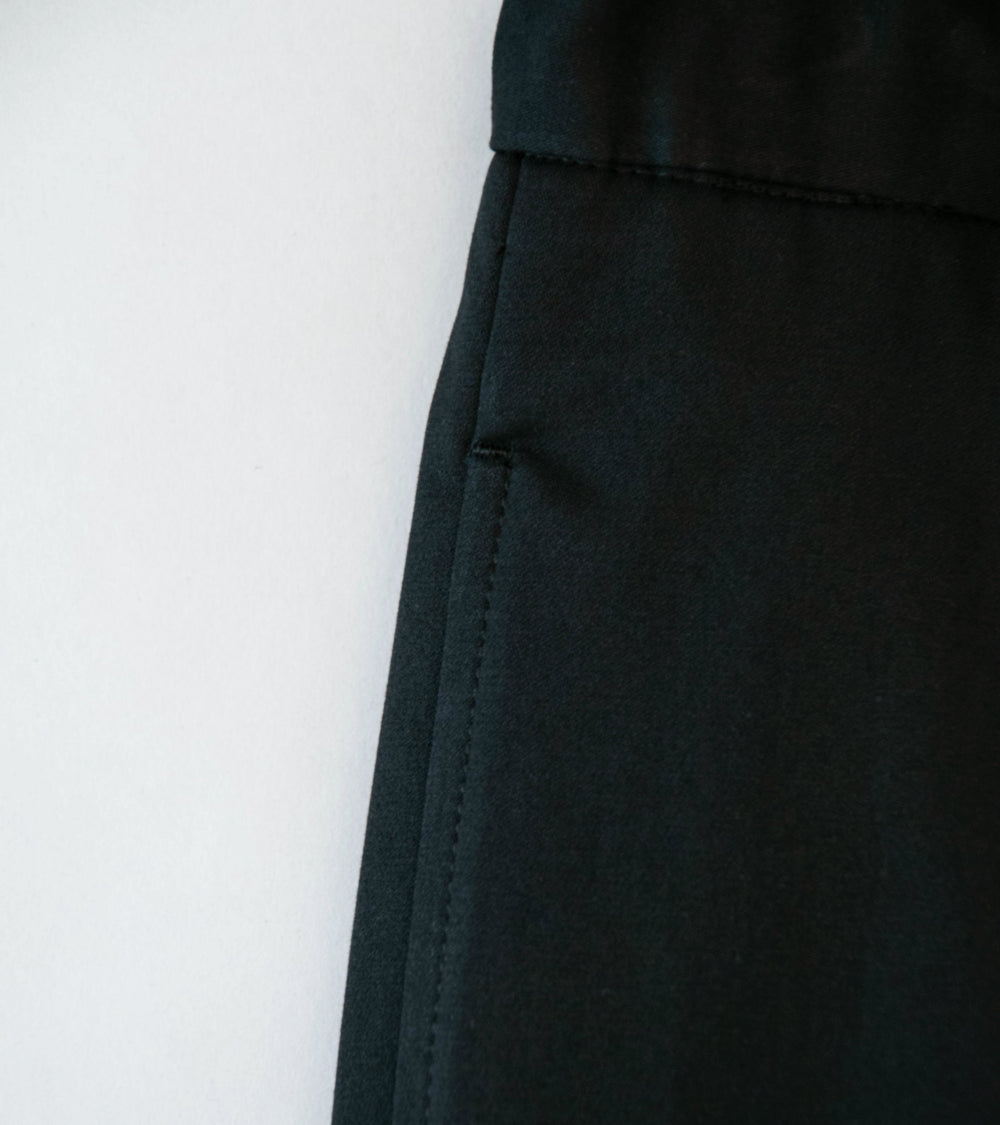 Stein 'Cotton Satin Easy Wide Trousers' (Black)