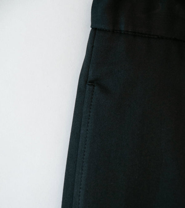 Stein 'Cotton Satin Easy Wide Trousers' (Black)