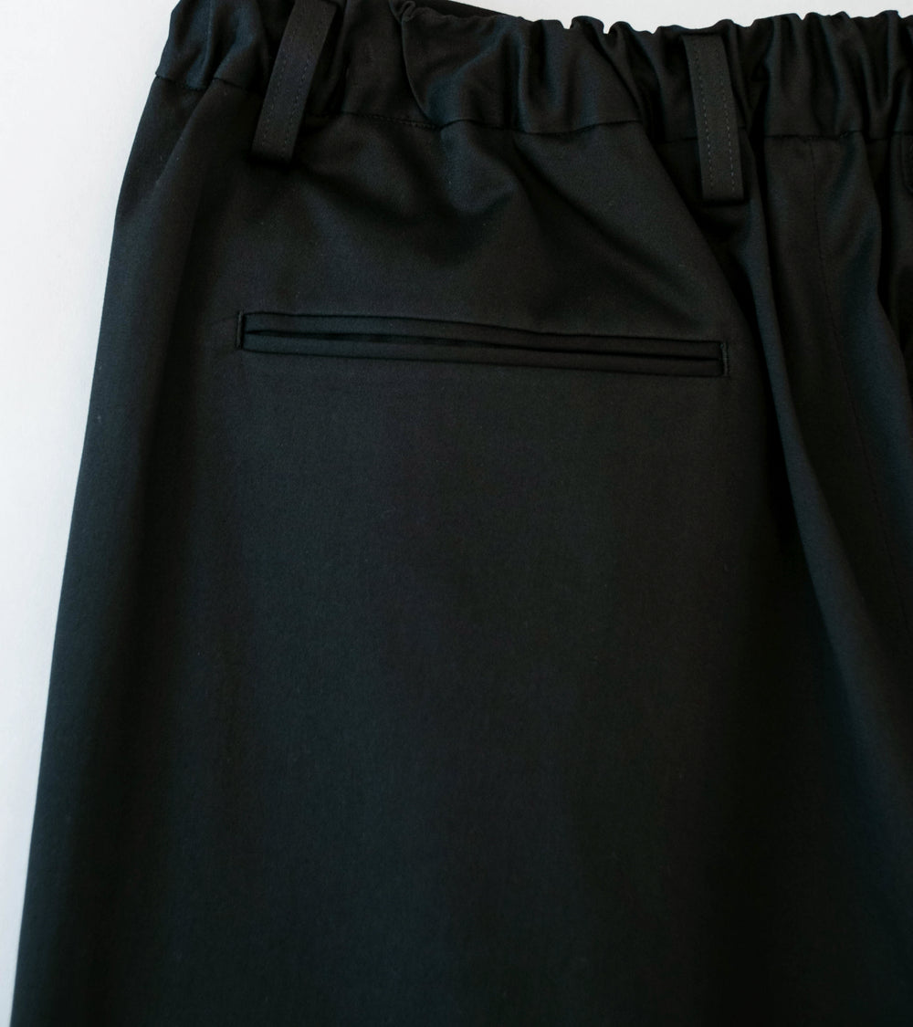 Stein 'Cotton Satin Easy Wide Trousers' (Black)