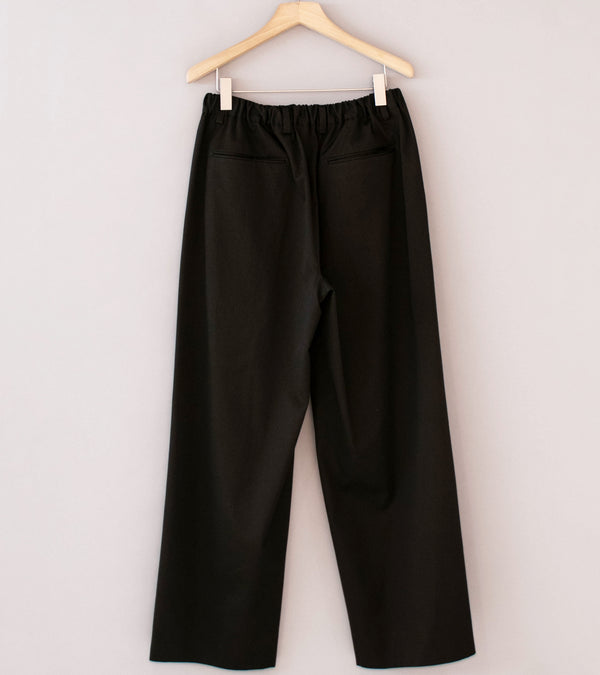 Stein 'Cotton Satin Easy Wide Trousers' (Dark Brown)