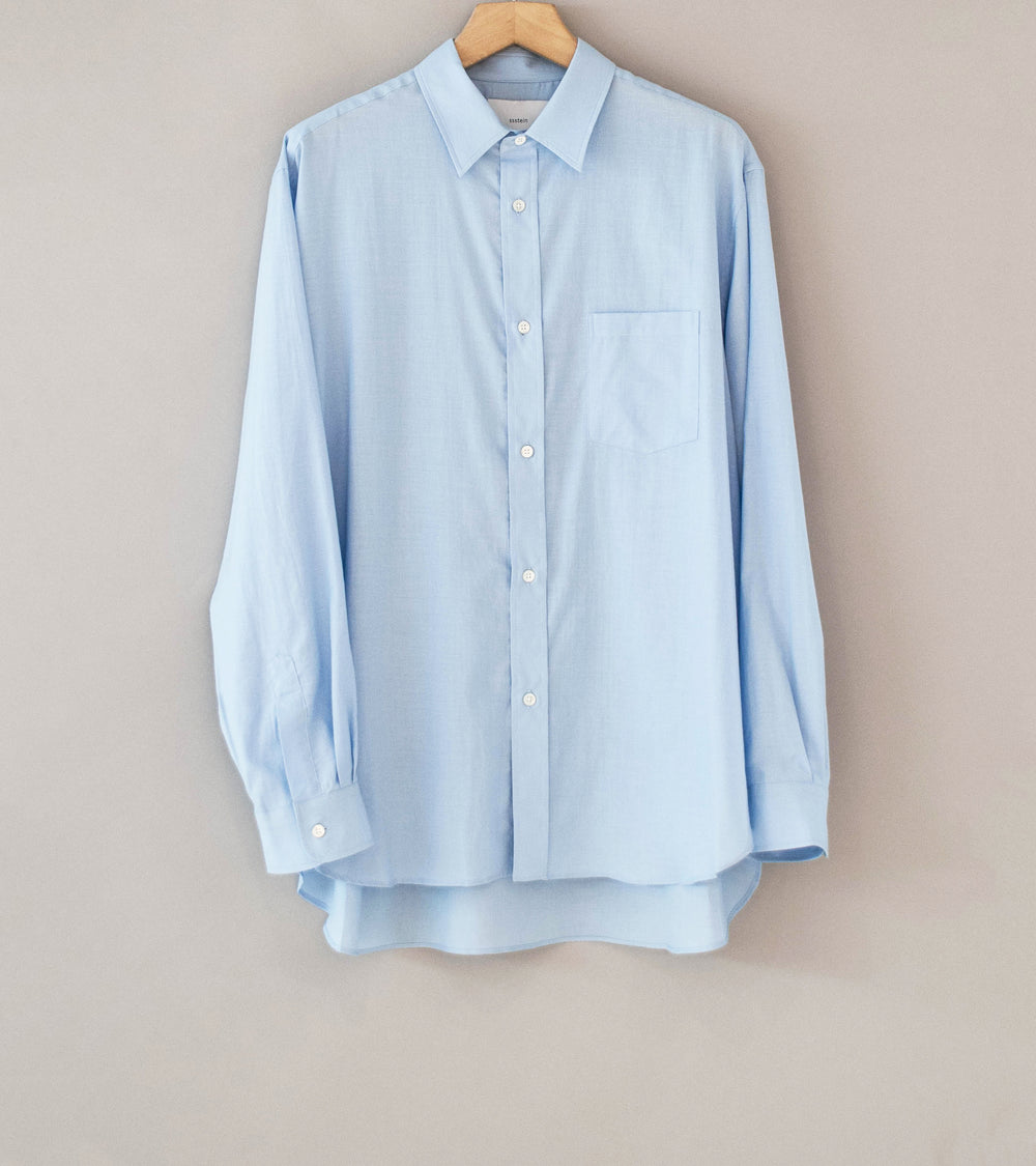 Stein 'Cotton Silk Oversized Placket Shirt' (Sax)