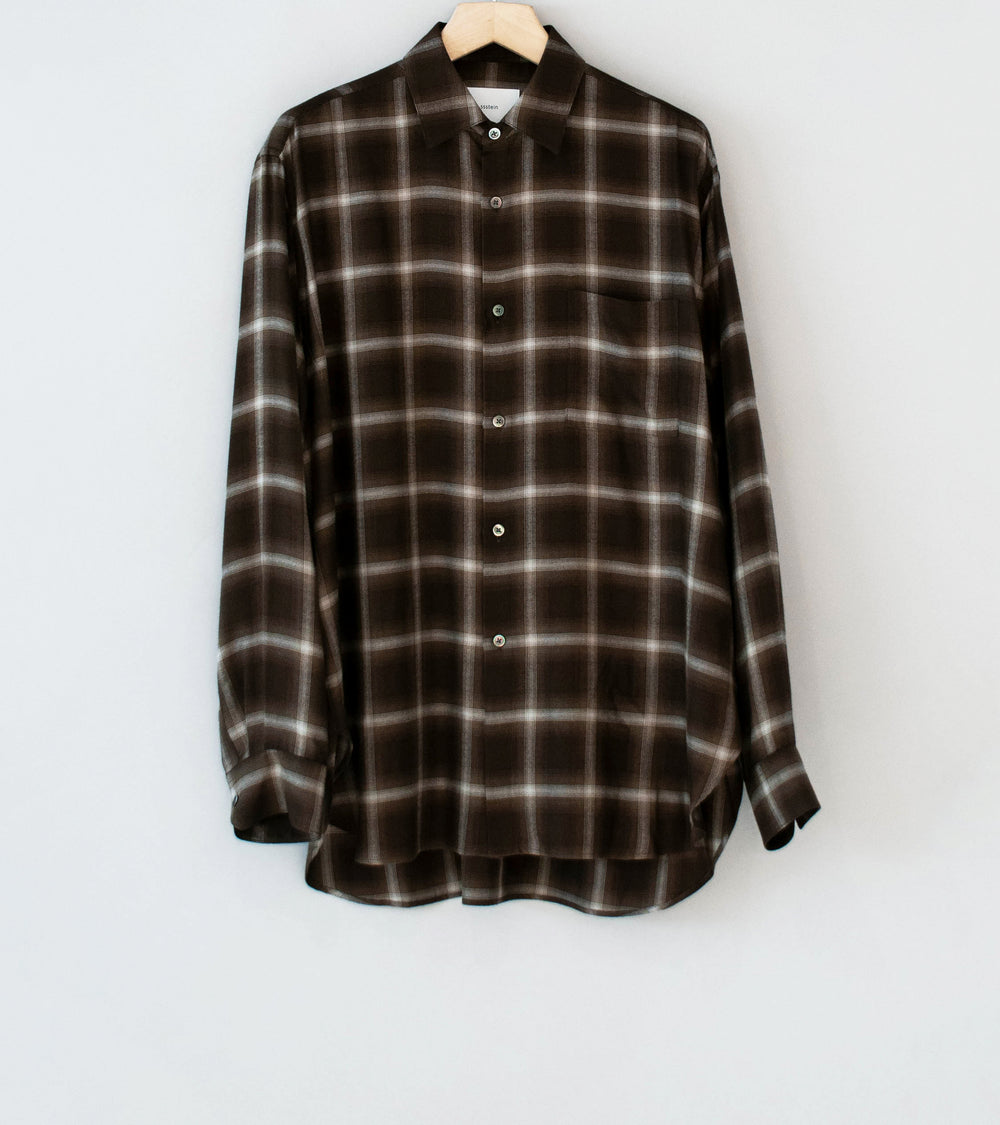 Stein 'Ly/Vis Check Oversized Shirt' (Brown Ombre)
