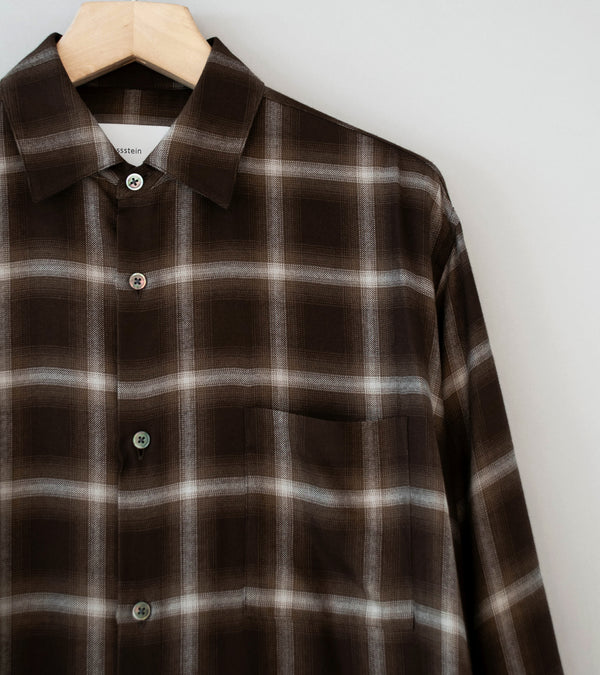 Stein 'Ly/Vis Check Oversized Shirt' (Brown Ombre)