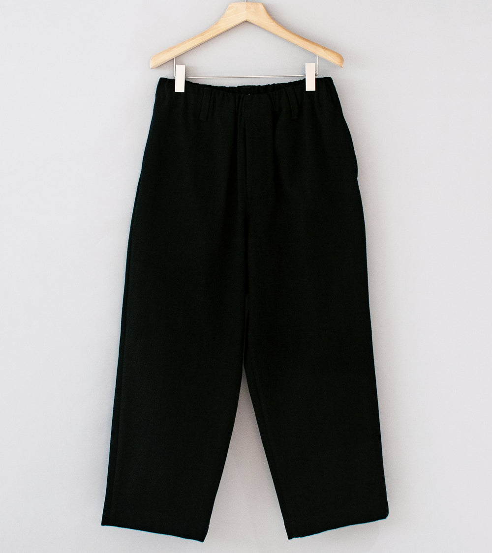 Evan Kinori 'Elastic Pant' (Black Cotton Kersey)