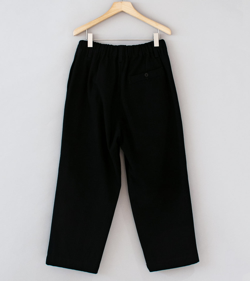 Evan Kinori 'Elastic Pant' (Black Cotton Kersey)