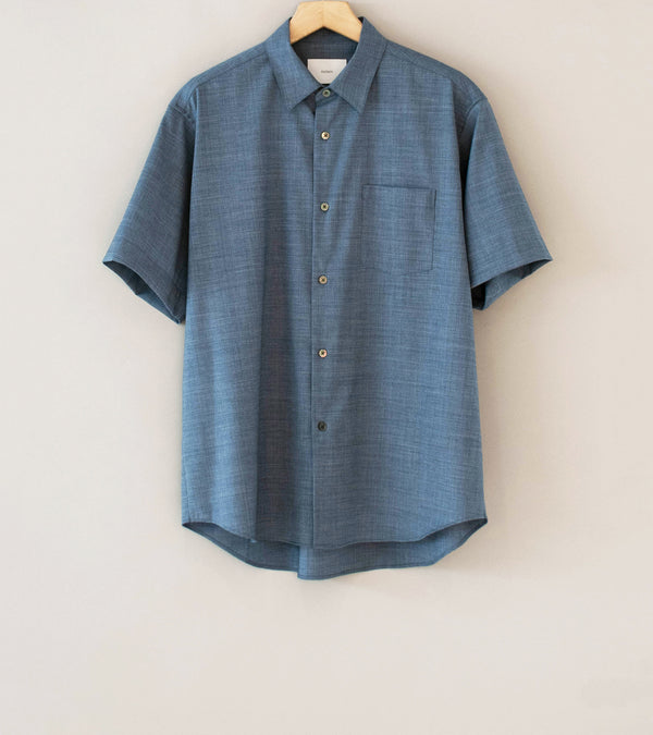 Stein 'Extra Fine Wool Oversized SS Shirt' (Blue)