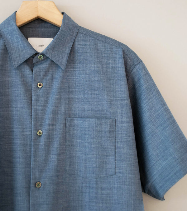 Stein 'Extra Fine Wool Oversized SS Shirt' (Blue)