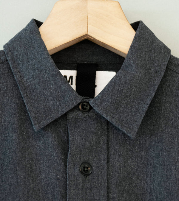 Margaret Howell 'MHL Overall Shirt' (Charcoal Japanese Cotton Chambray)