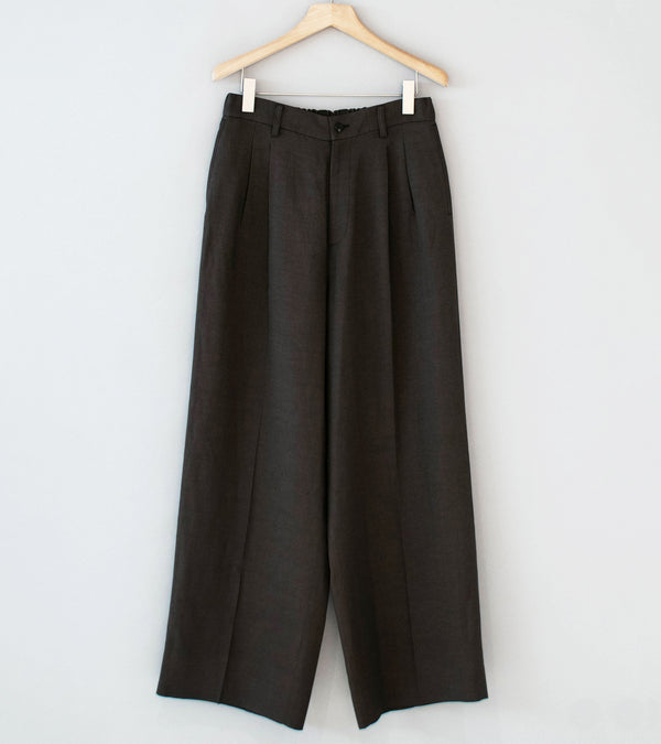 Stein 'Vis/Li/Ra Easy Long Wide Trousers' (Khaki Brown)