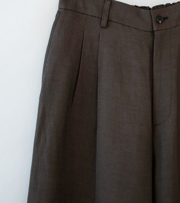 Stein 'Vis/Li/Ra Easy Long Wide Trousers' (Khaki Brown)