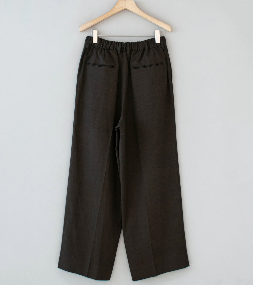 Stein 'Vis/Li/Ra Easy Long Wide Trousers' (Khaki Brown)