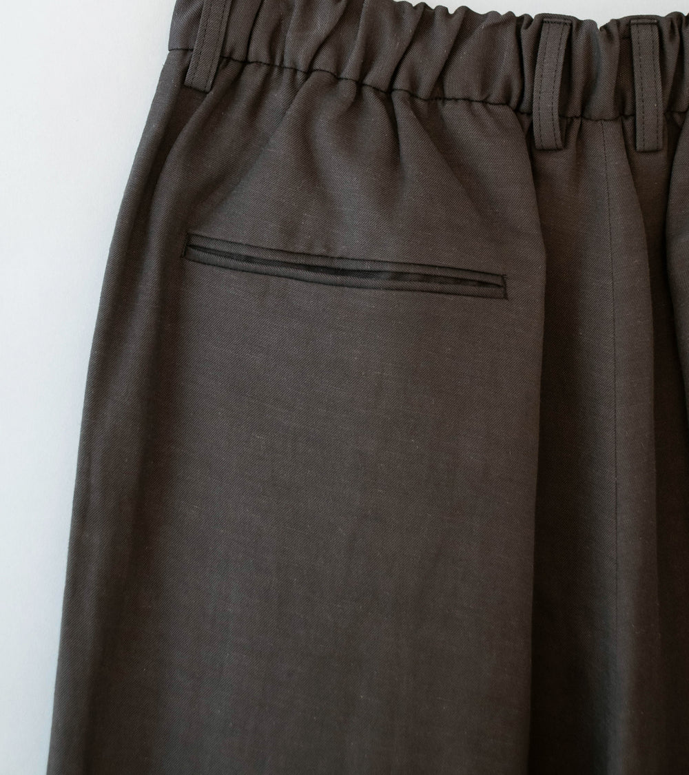 Stein 'Vis/Li/Ra Easy Long Wide Trousers' (Khaki Brown)