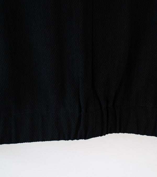 Evan Kinori 'Zip Jacket Two' (Black Cotton Kersey)