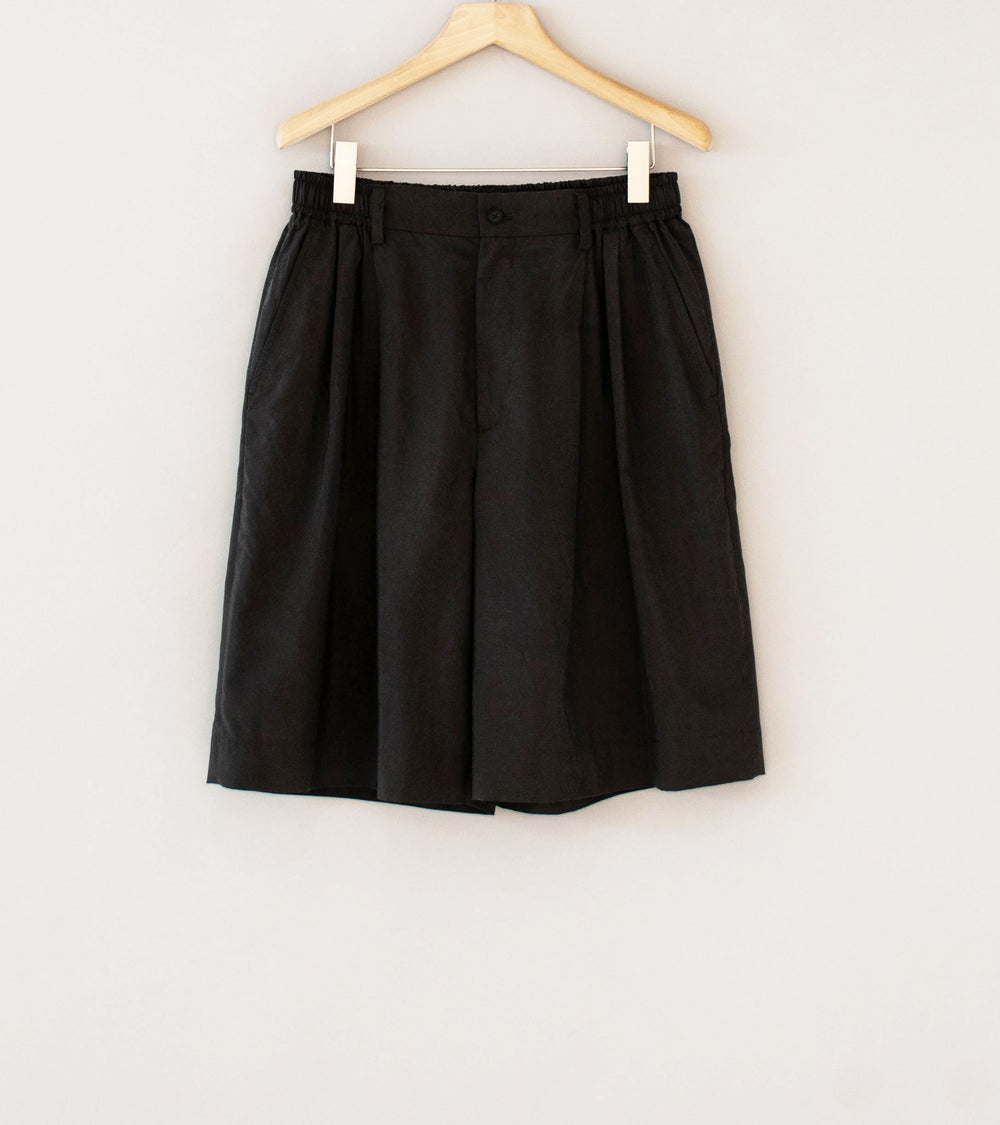 Stein 'Silk Nylon Easy Short Trousers' (Charcoal Brown)